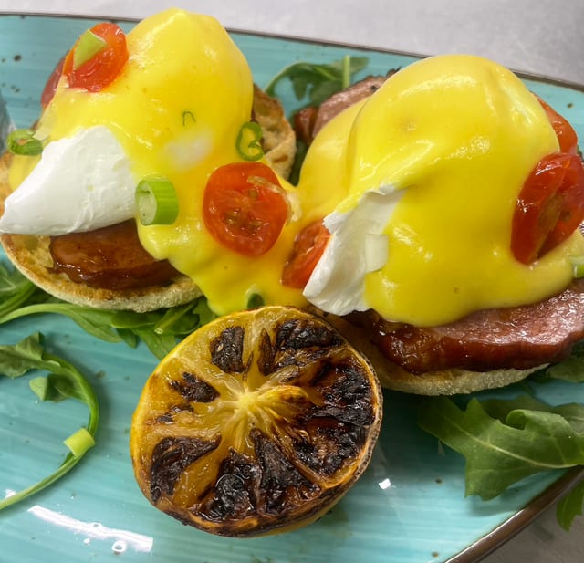 Classic Egg Benedict.