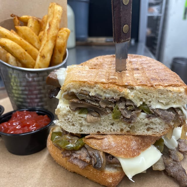 Philly Cheesesteak Panini.