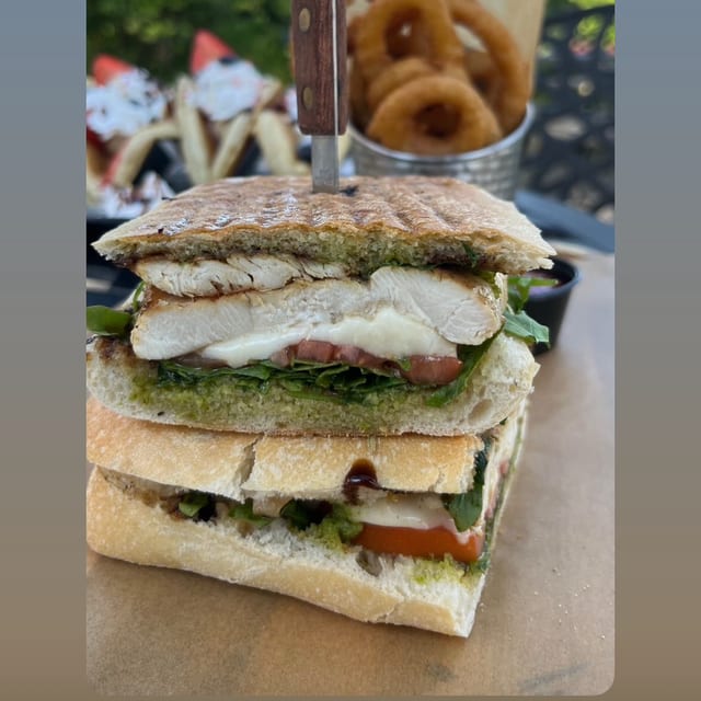 Chicken Caprese Panini.