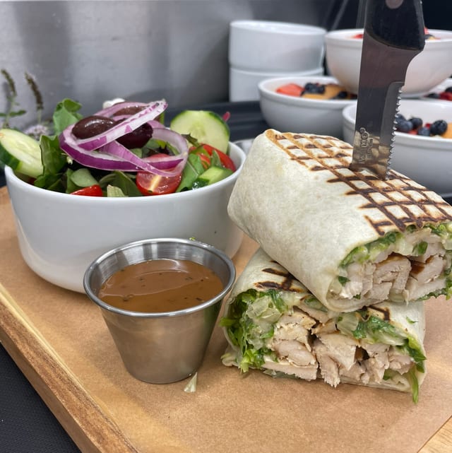 Chicken Caesar wrap.