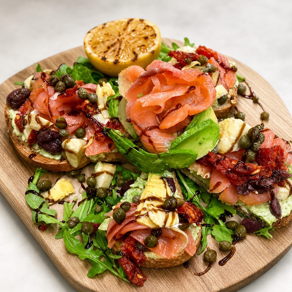 Greek Avocado Toast.