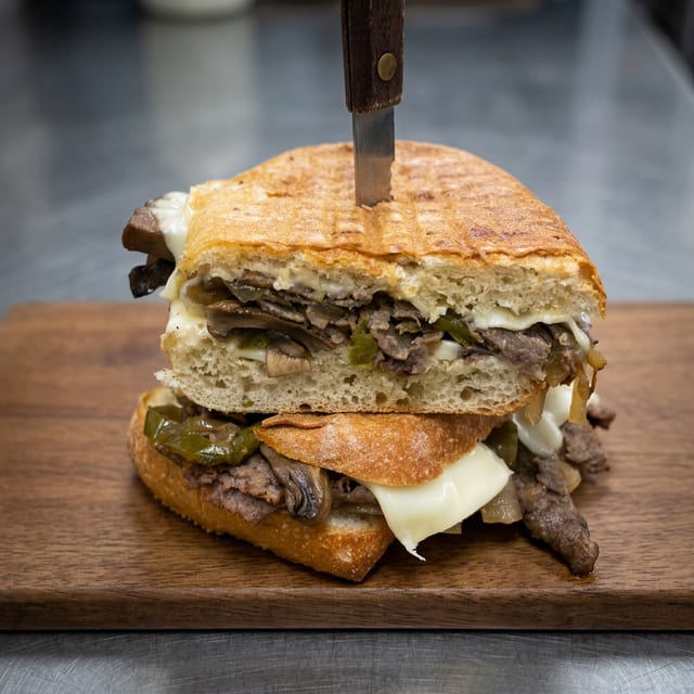 Philly Cheesesteak Panini.