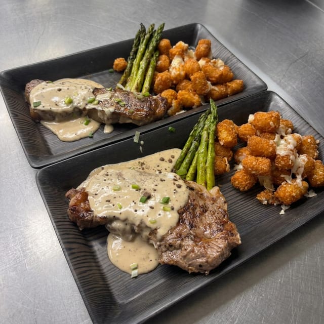 NY Strip Au Poivre Entree.