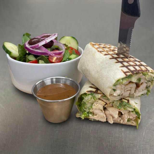 Chicken Caesar wrap.