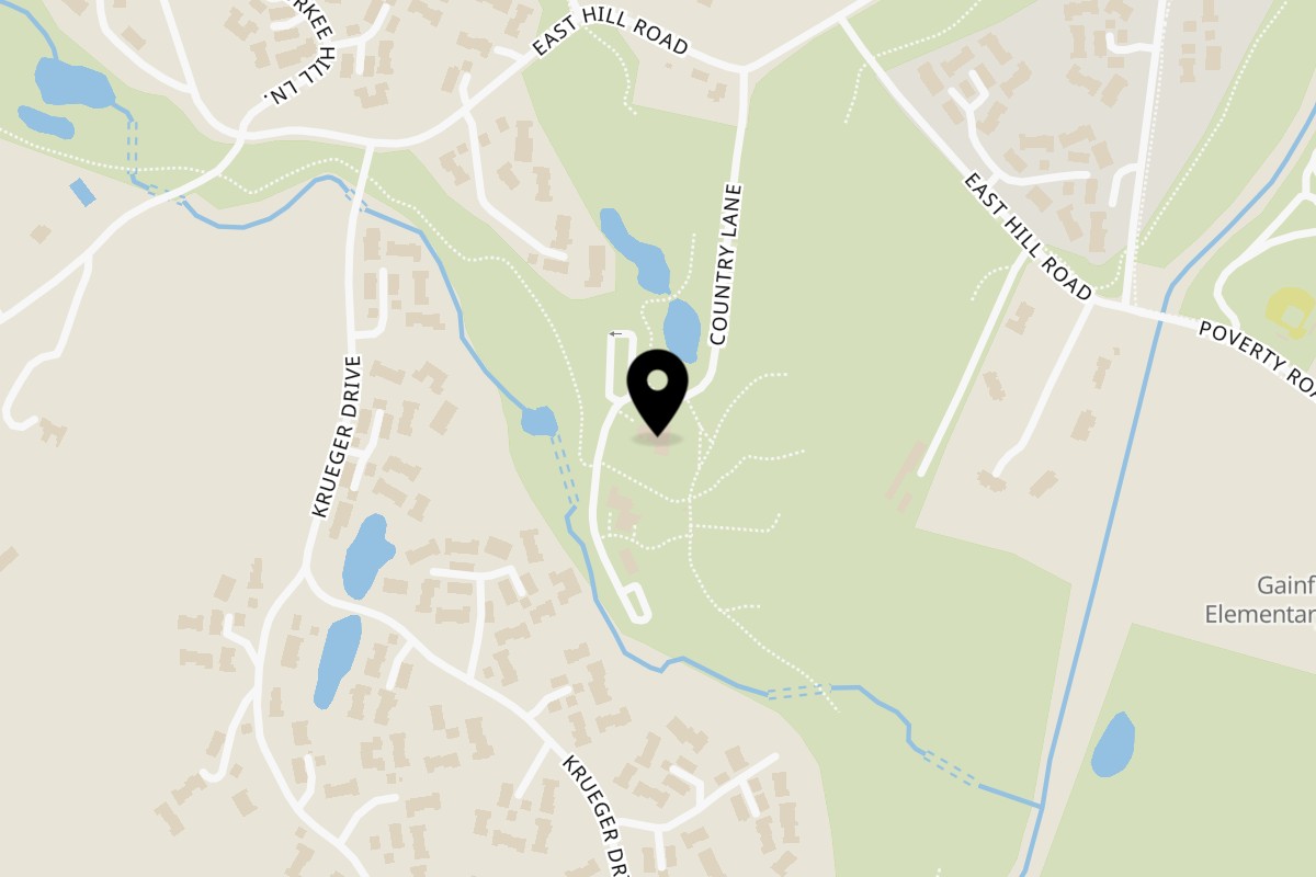 Map showing the location of Brunch House 1850 on 137 E Hill Rd in Southbury
